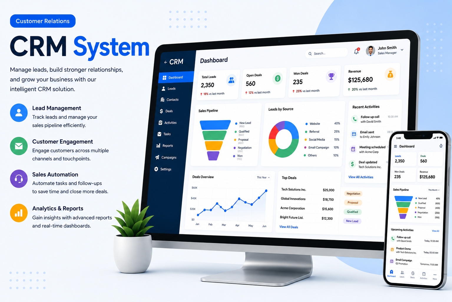 CRM System Interface